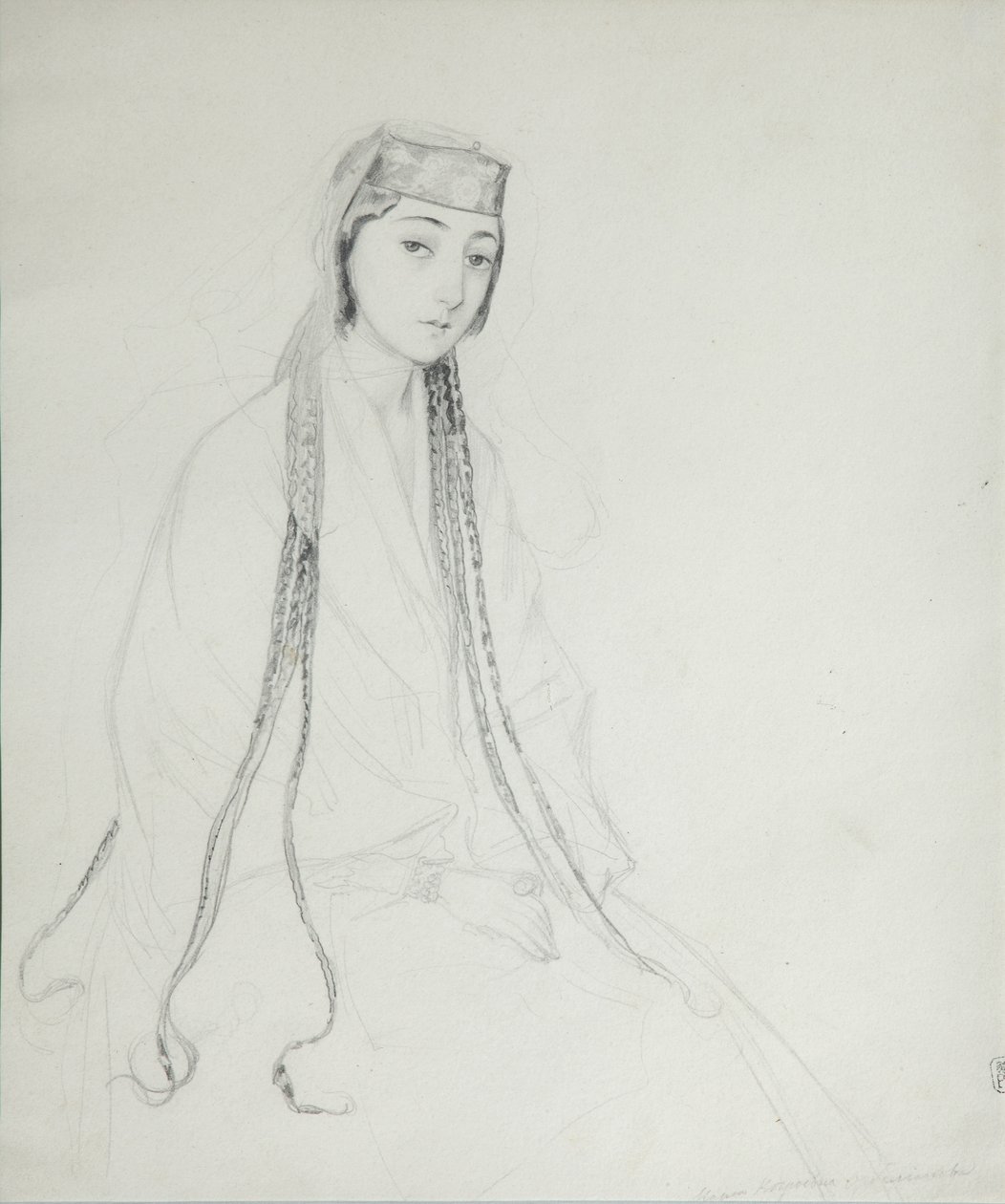Retrato da princesa Maria Maiko Orbeliani 1818-1849, 1840-1842 de Grigori Grigorevich Gagarin