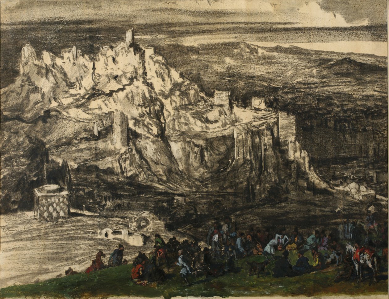 Vista de Tiflis, década de 1840 de Grigori Grigorevich Gagarin