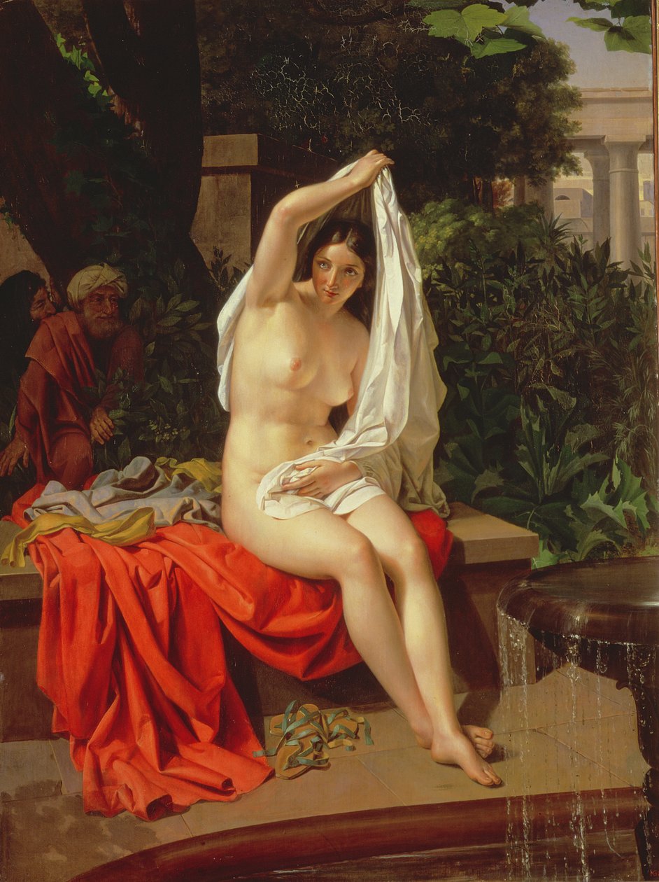 Susanna e os Anciãos, 1831 de Grigori Ignatevich Lapchenko