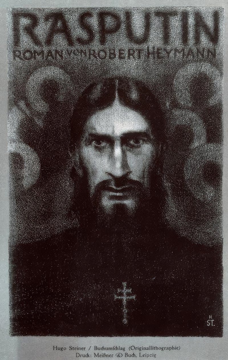 Rasputin - capa do livro 1919 de Grigori Jefimowitsch Rasputin
