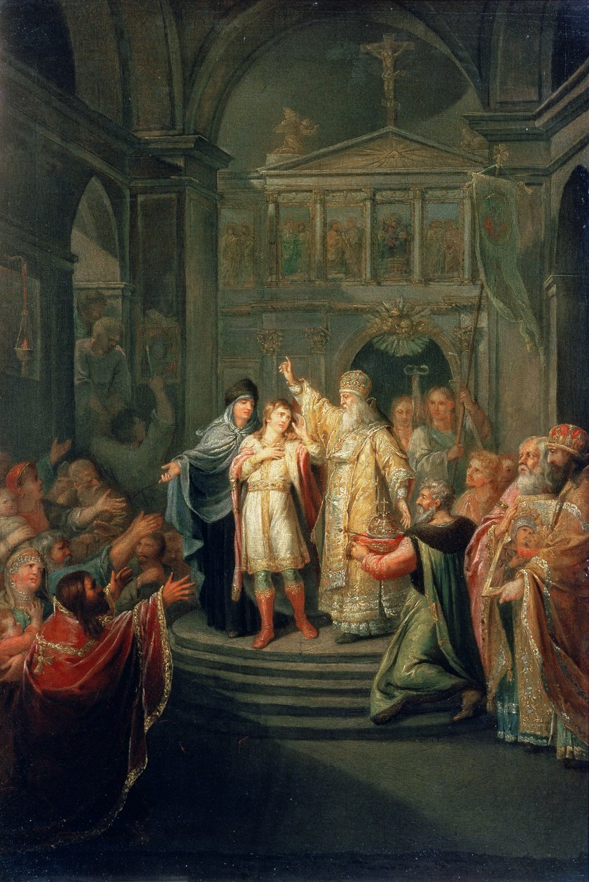 A Eleição do Czar Miguel Romanov (1596-1676) em 14 de março de 1613, 1798-1800 de Grigoriy Ivanovich Ugryumov