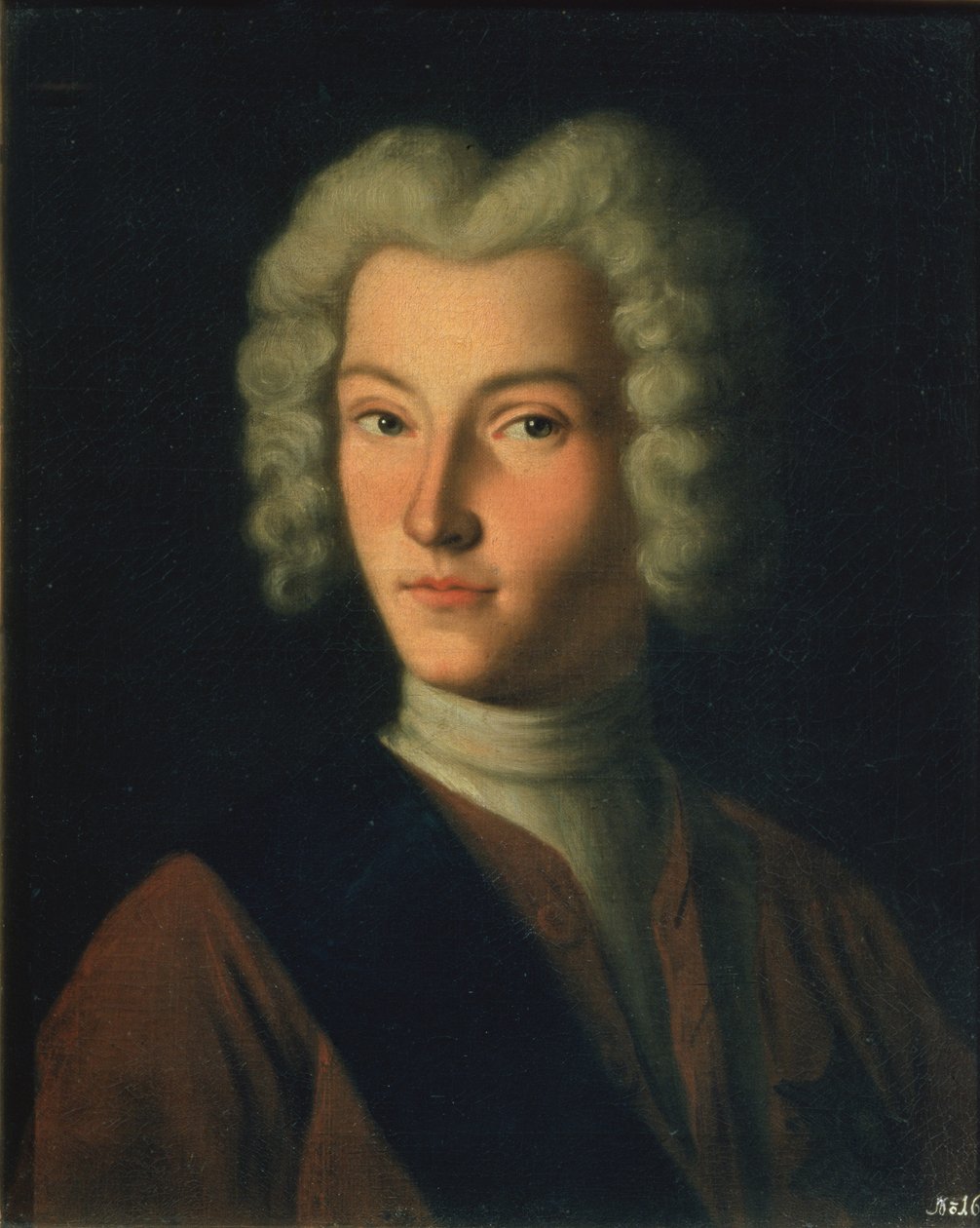 Retrato do Tzar Pedro II (1715-30) de Grigory Dmitriev Molchanov