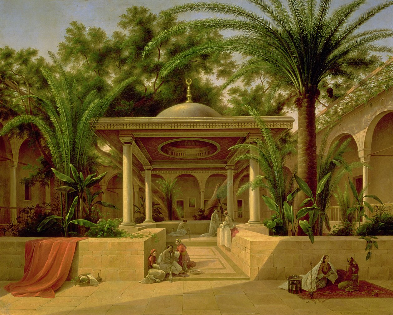 A Fonte Khabanija, Cairo, 1845 de Grigory Tchernezov