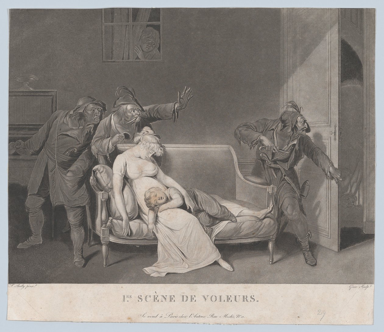 Primeira Cena de Ladrões, ca. 1805. de Gror