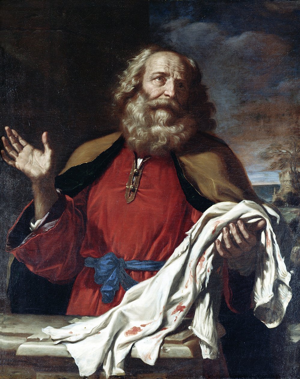 Jacob Recebendo o Casaco de Joseph de Giovanni Francesco Barbieri