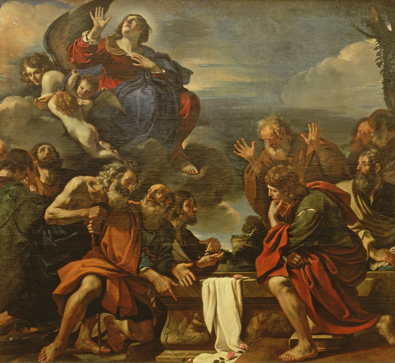 A Assunção da Virgem, 1623 de Giovanni Francesco Barbieri