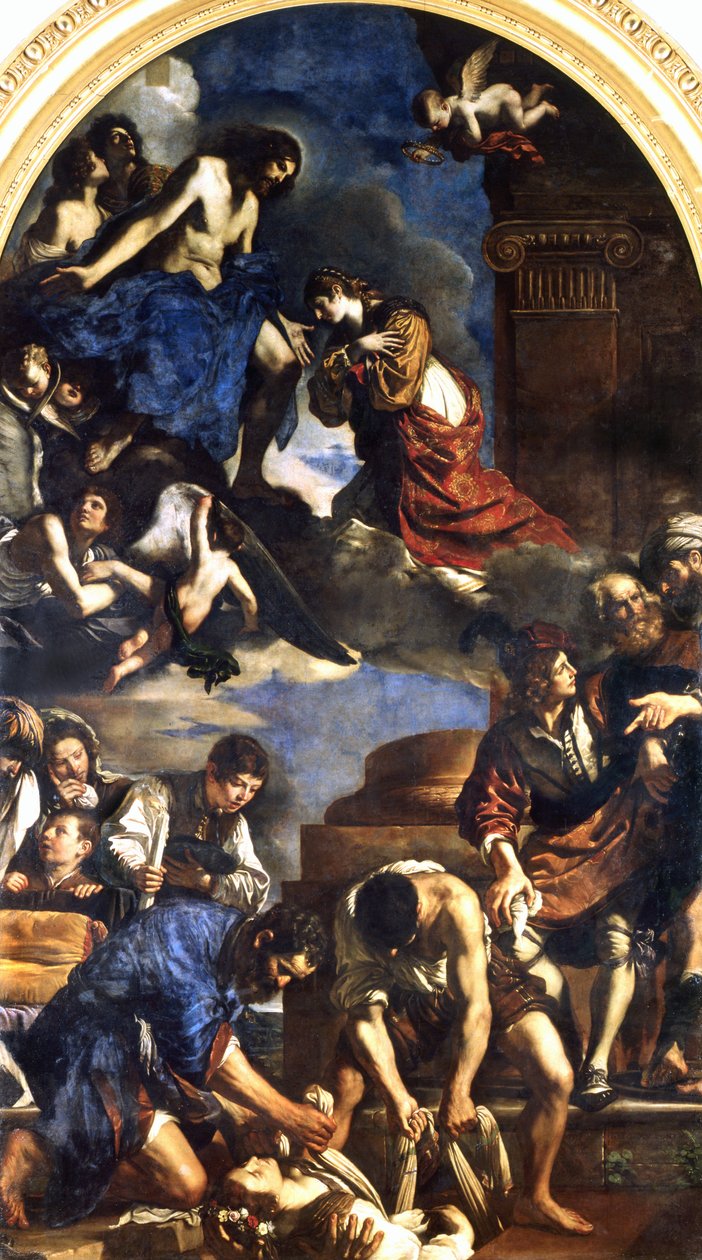 A Morte de São Petronilla, 1621-22 de Giovanni Francesco Barbieri