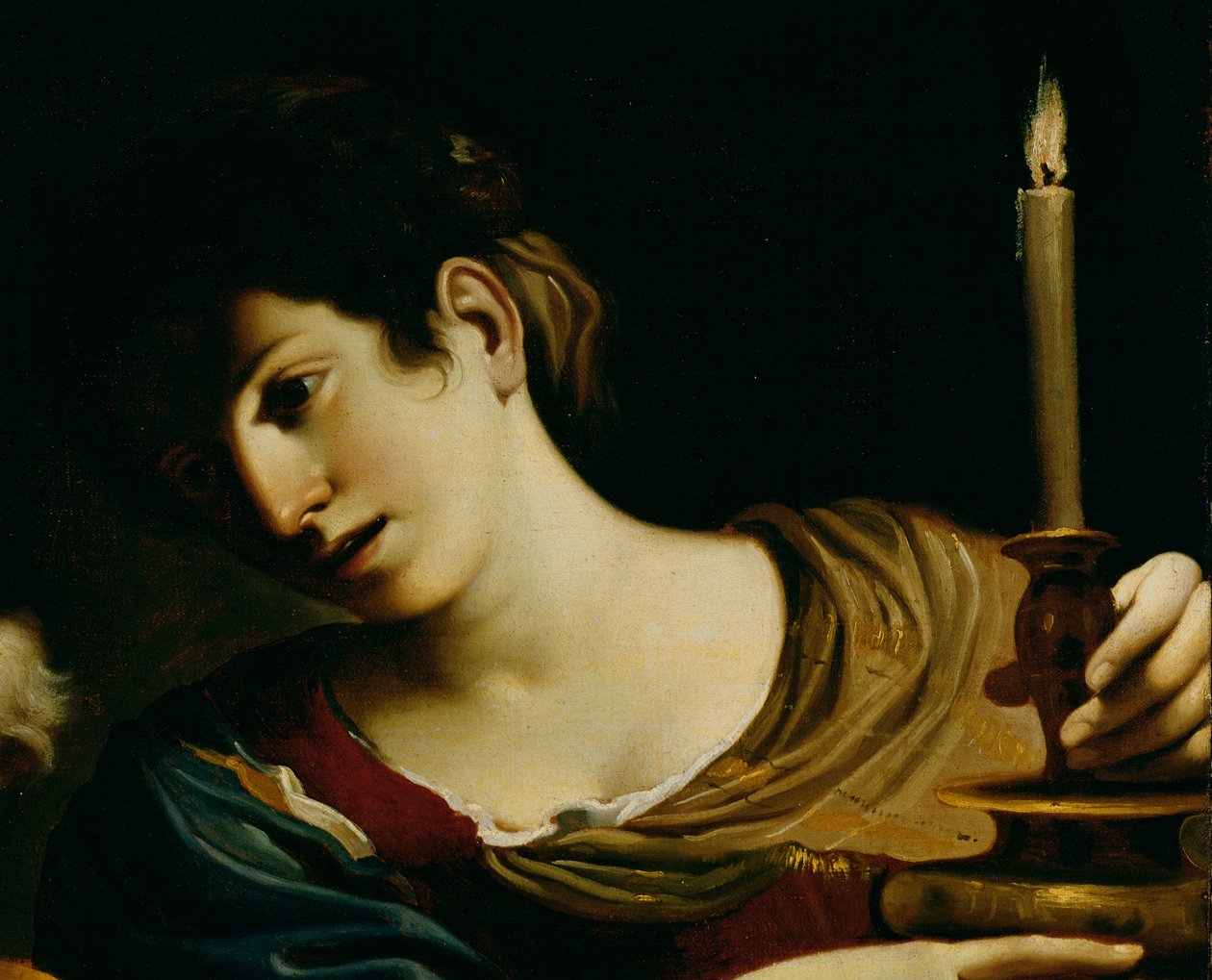 A negação de São Pedro (detalhe de 178311) de Giovanni Francesco Barbieri