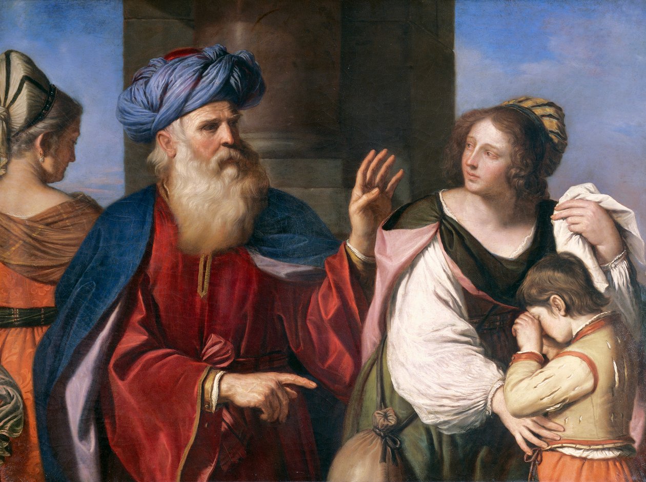Abraão bane Hagar de Guercino (1591-1666), óleo sobre tela de Guercino