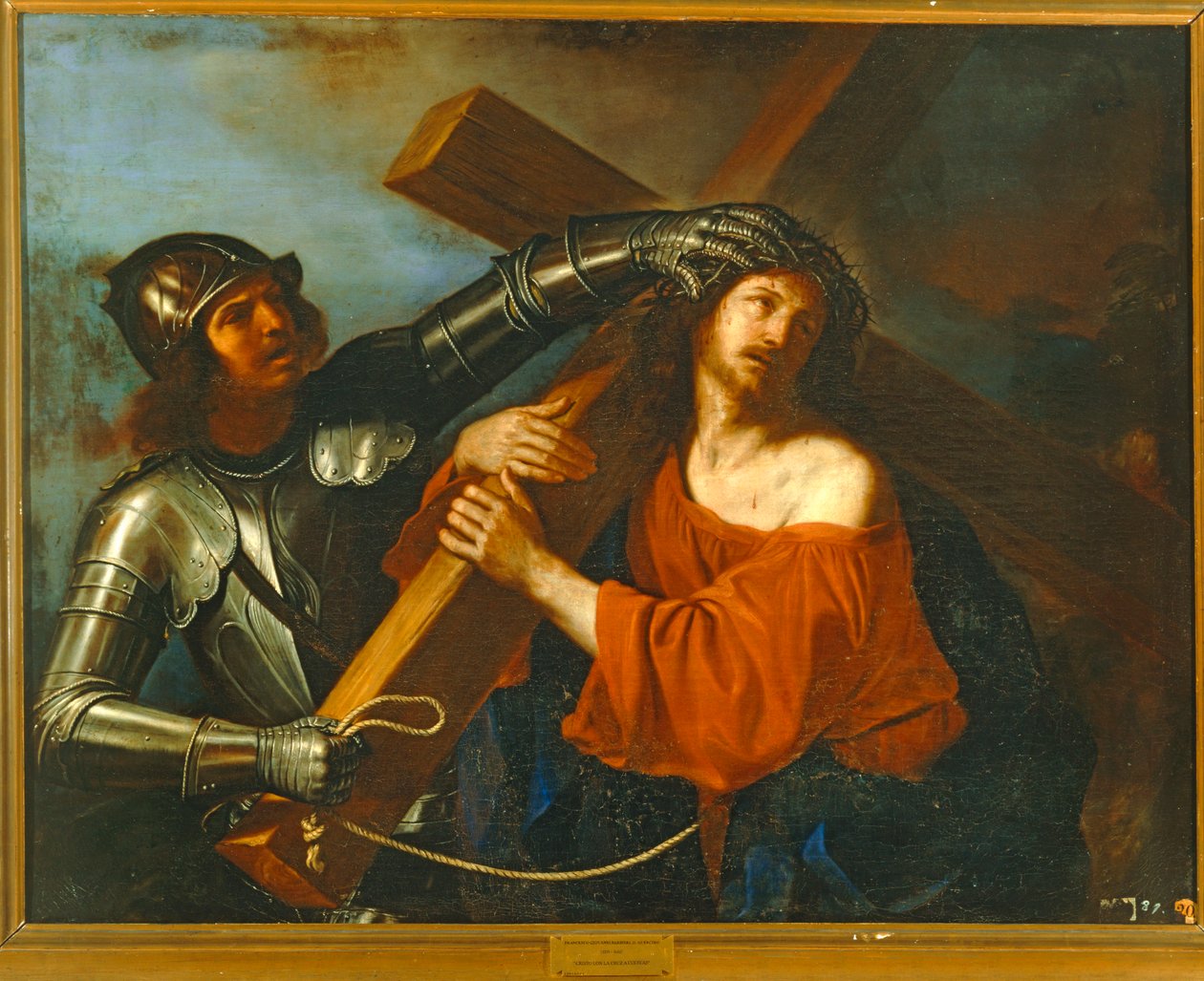 Cristo carregando a cruz. 10014554 ... de Guercino (1591-1666)