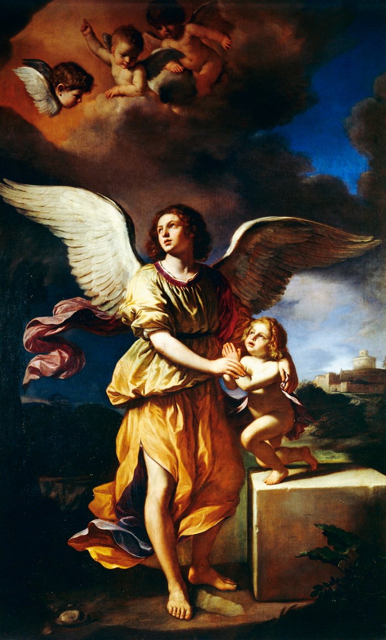 anjo da guarda de Guercino