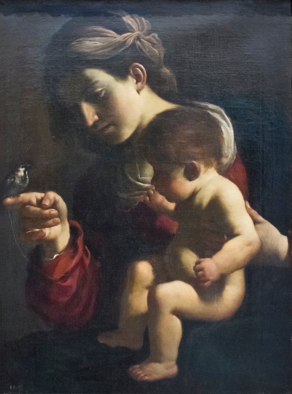 A Virgem do pardal de Guercino (1591 1666)