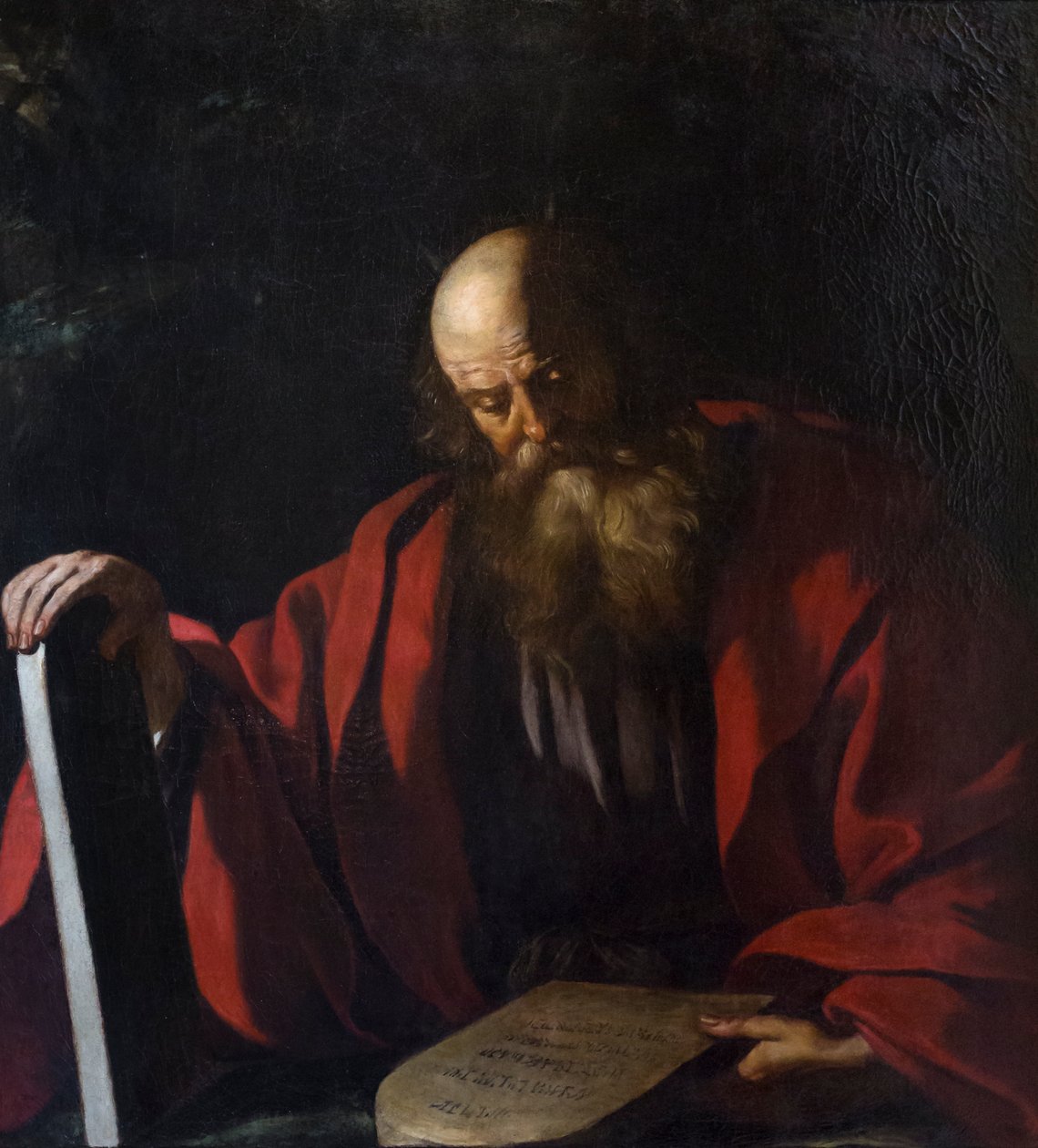 Moisés com as tabelas da lei de Guercino (1591 1666)