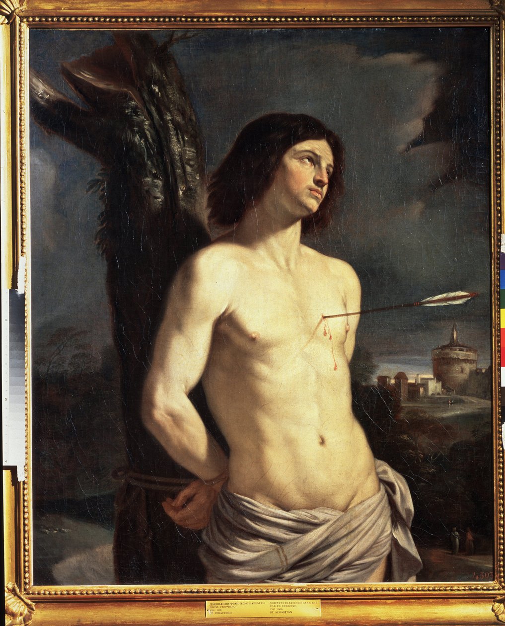 ""São Sebastião"" Pintura de Giovanni Francesco Barbieri chamado Il Guercino (Le Guerchin) (1591-1666) de Guercino