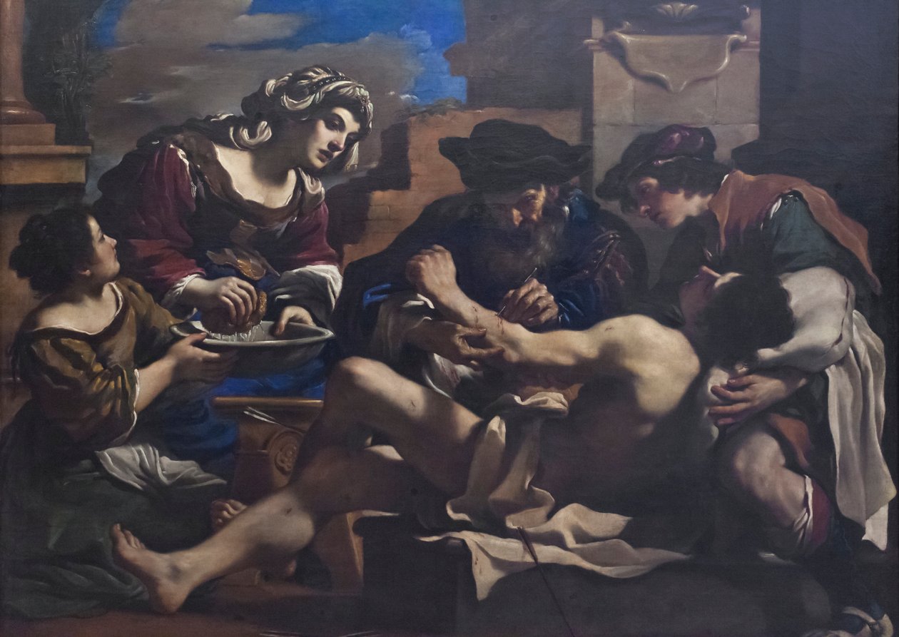 São Sebastião atendido por Irene de Guercino (1591 1666)