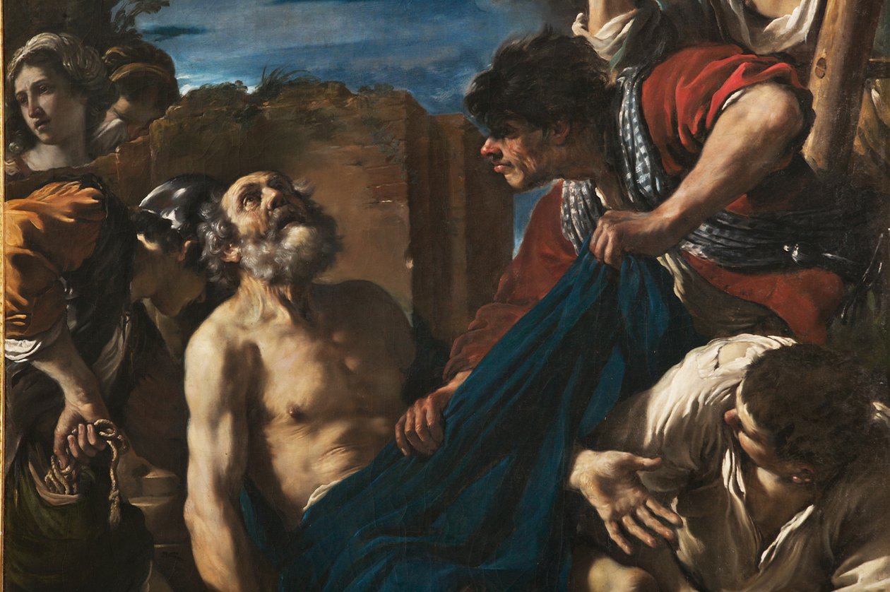 O Martírio de São Pedro, detalhe de 2384646 de Guercino (1591 1666)