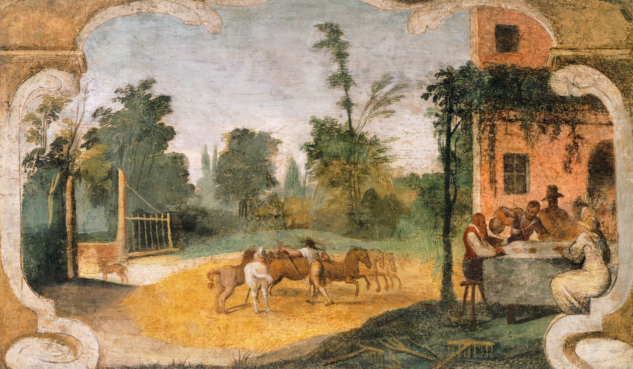 A debulha, de Giovanni Francesco Barbieri conhecido como Guercino (1591-1666). de Guercino