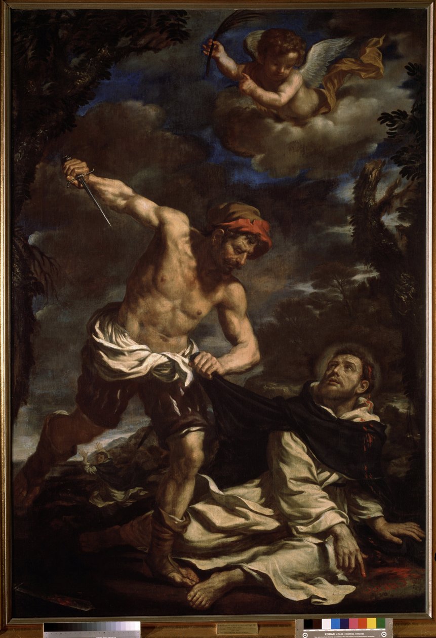 "O Martírio de São Pedro" Pintura de Giovanni Francesco Barbieri conhecida como Il Guercino (Le Guerchin) (1591-1666) 1625-1630 Museu Pushkin, Moscovo de Guercino (1591 1666)