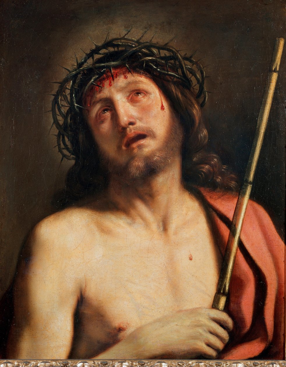 Ecce Homo Pintura de Giovanni Francesco Barbieri Guerchin dit Il Guercino (1591-1666) 1618 ao redor de Roma, Galleria Corsini de Guercino