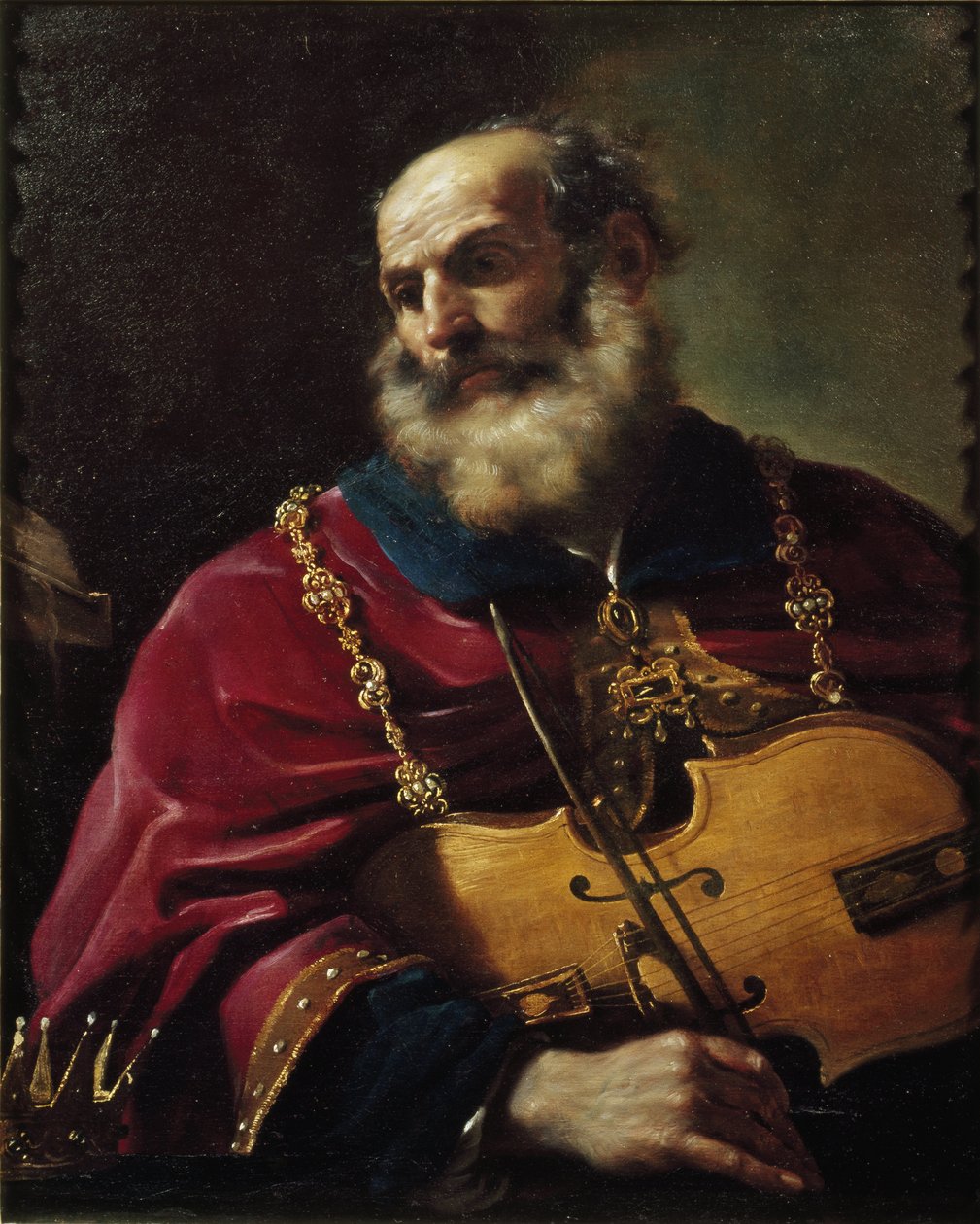 Rei David (óleo sobre tela de Guercino