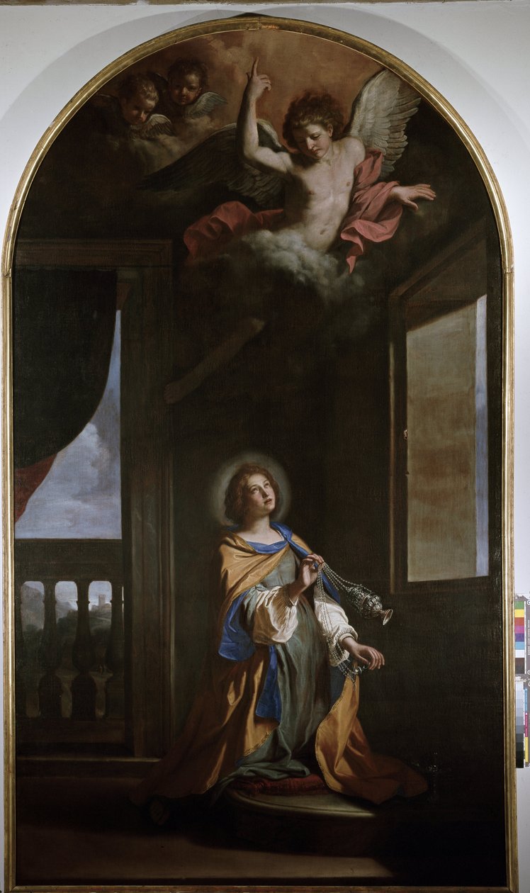 Saint Palazza - Óleo sobre tela de Guercino