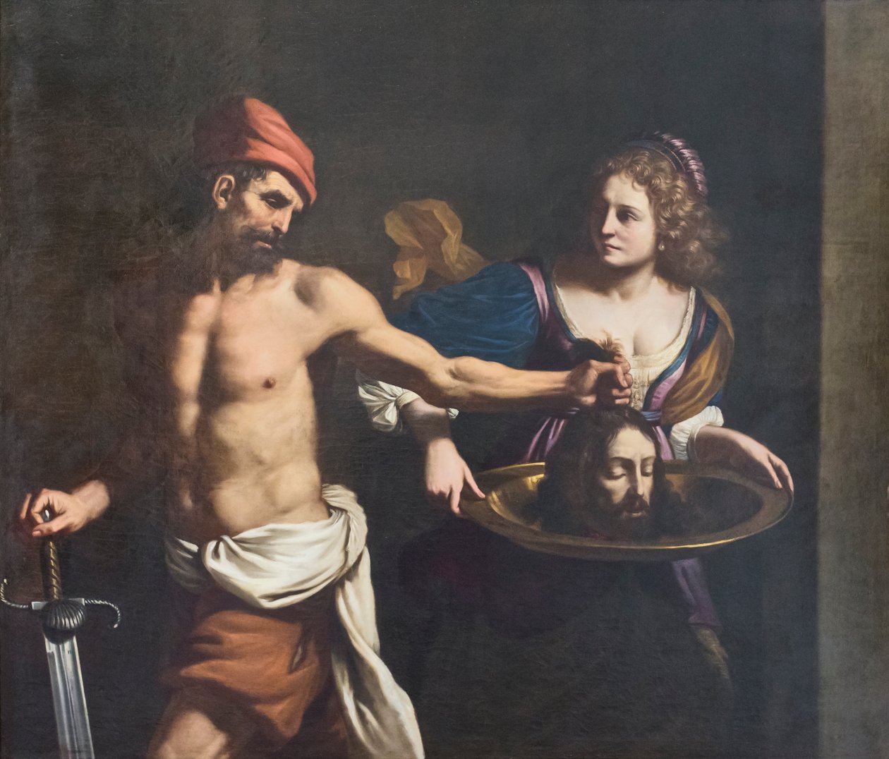 Salomé" e a cabeça de João Baptista, c. 1651 (pintura) de Guercino (1591 1666)