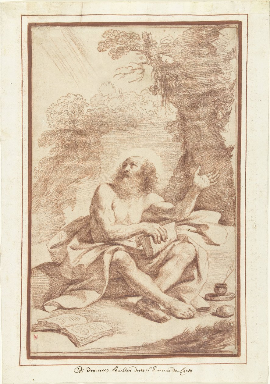 H. Hieronymus no deserto de Guercino (attributed to)