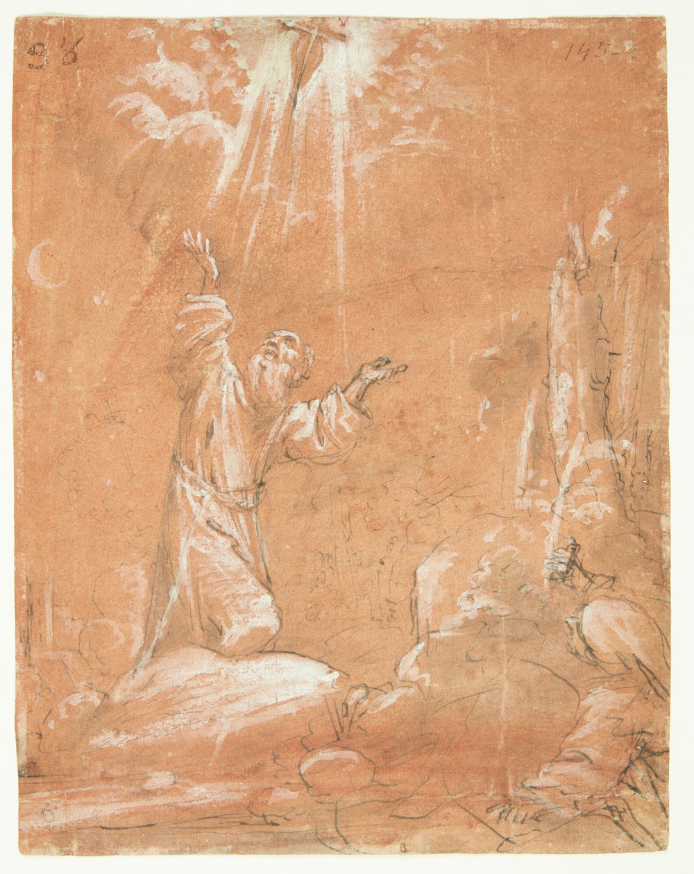 Estigmatização de São Francisco de Assis de Guercino