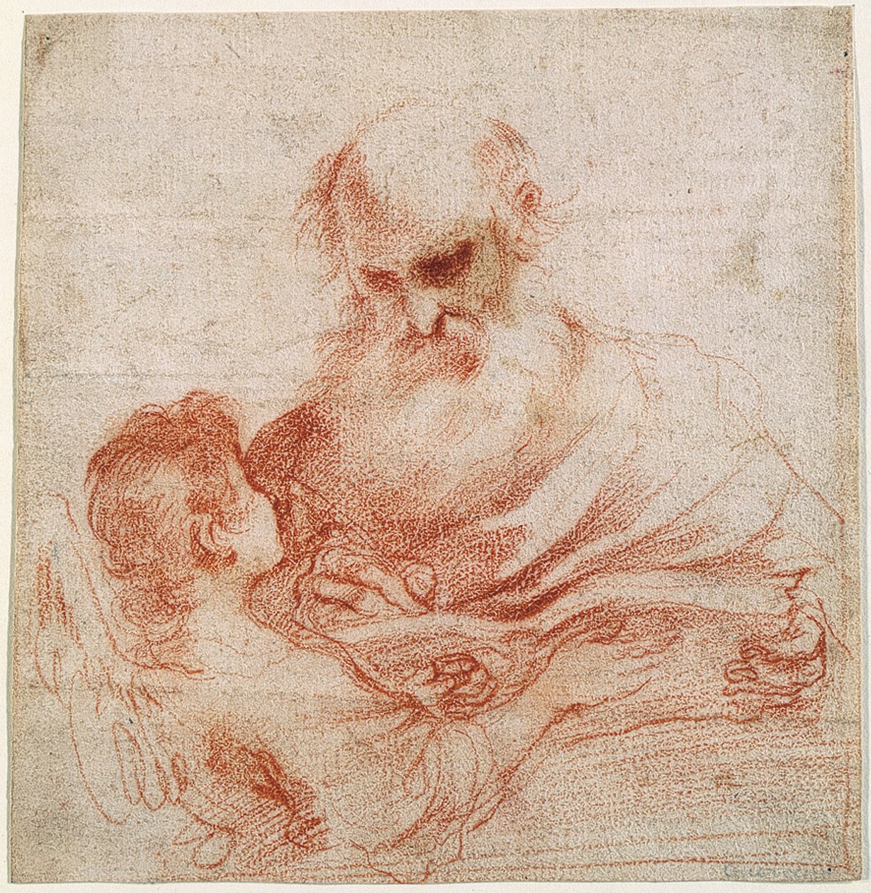 O evangelista Mateus com o anjo de Guercino
