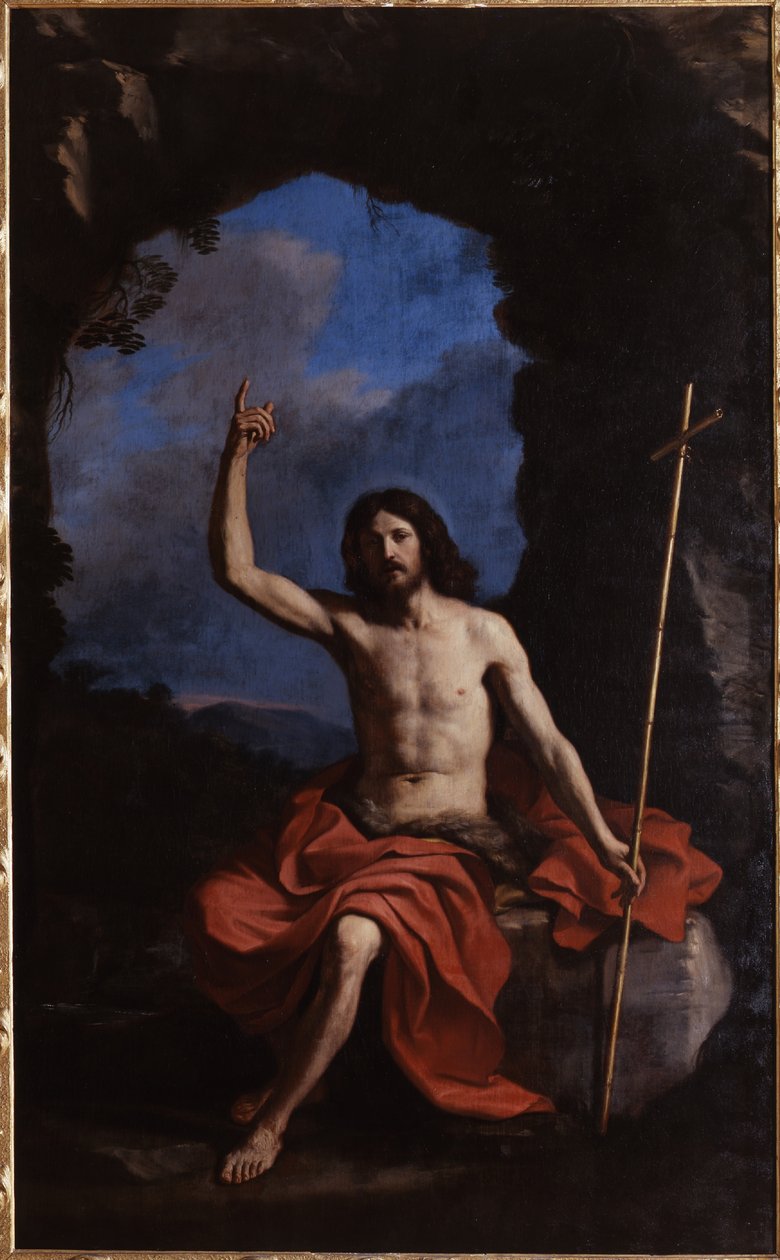 Guercino, São João Batista no Deserto, 1650 de Guercino
