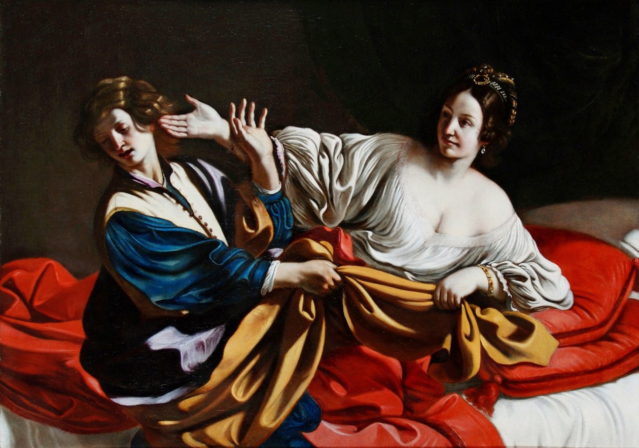 Joseph e Potifhars Esposa, 1631 de Guercino