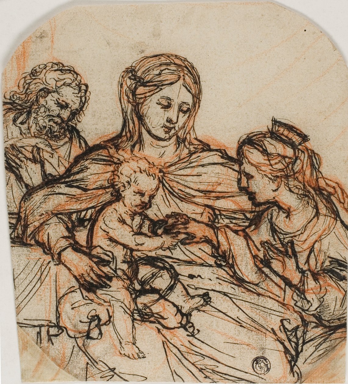 Casamento Místico de Santa Catarina de Guercino