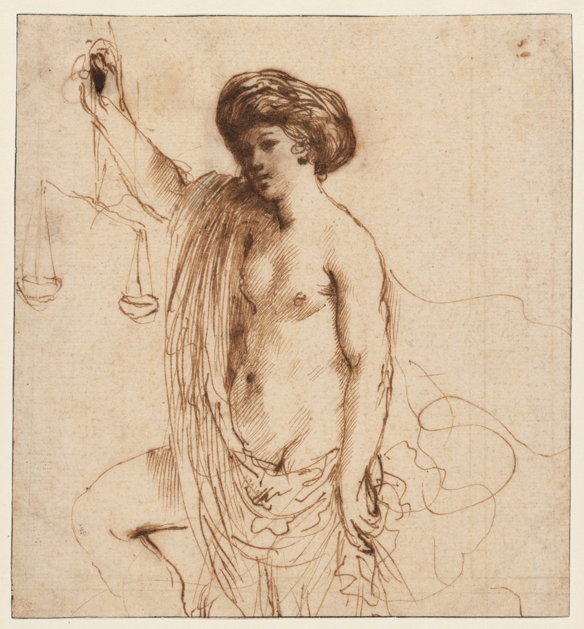 Personificação da justiça de Guercino
