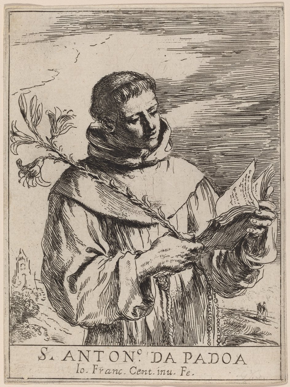 Santo Antônio de Pádua. de Guercino