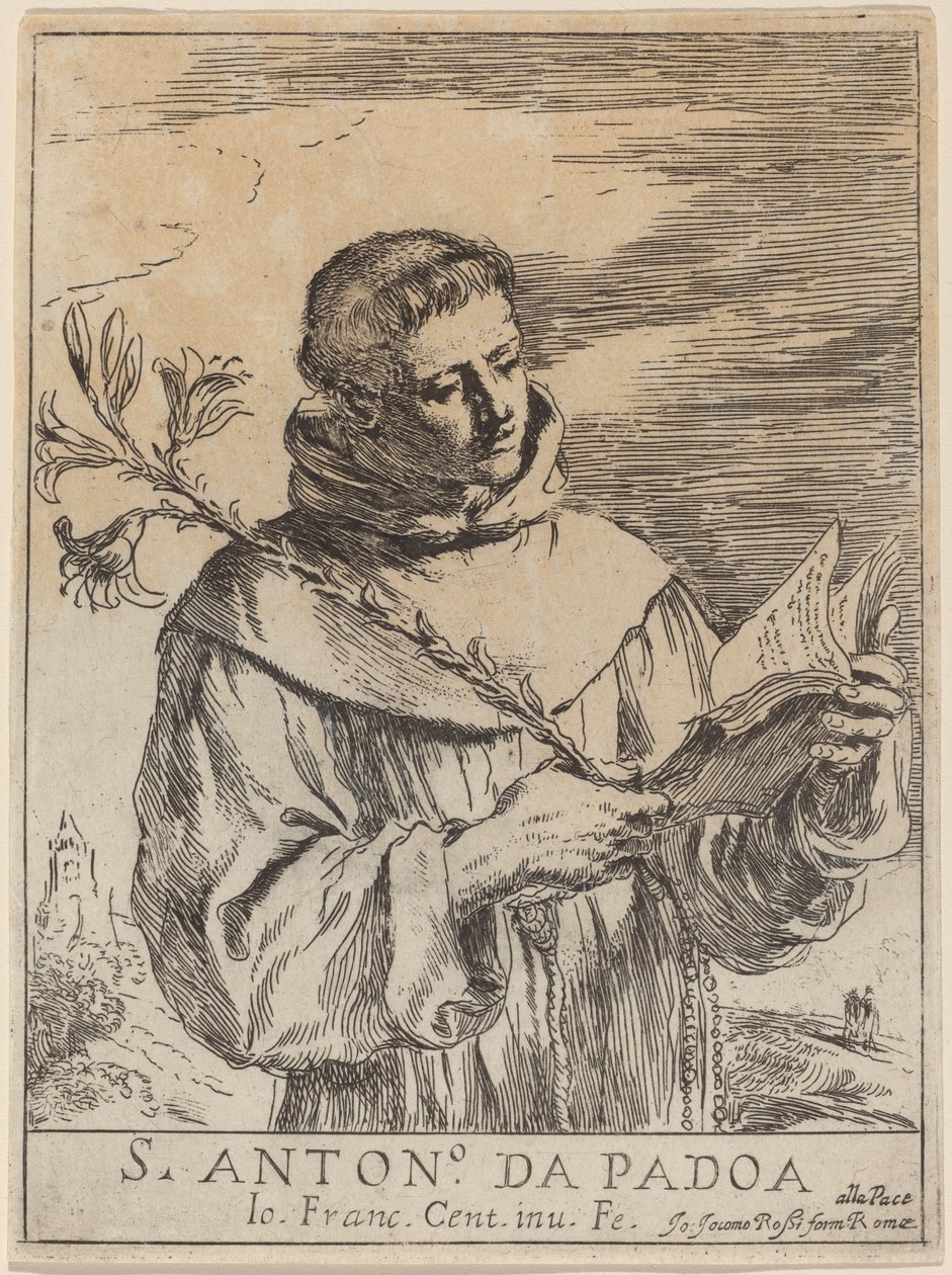 Santo Antônio de Pádua. de Guercino