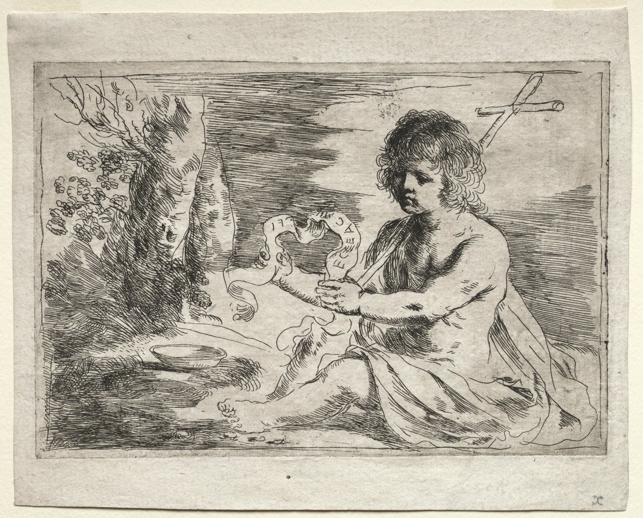 São João Batista, década de 1650. de Guercino