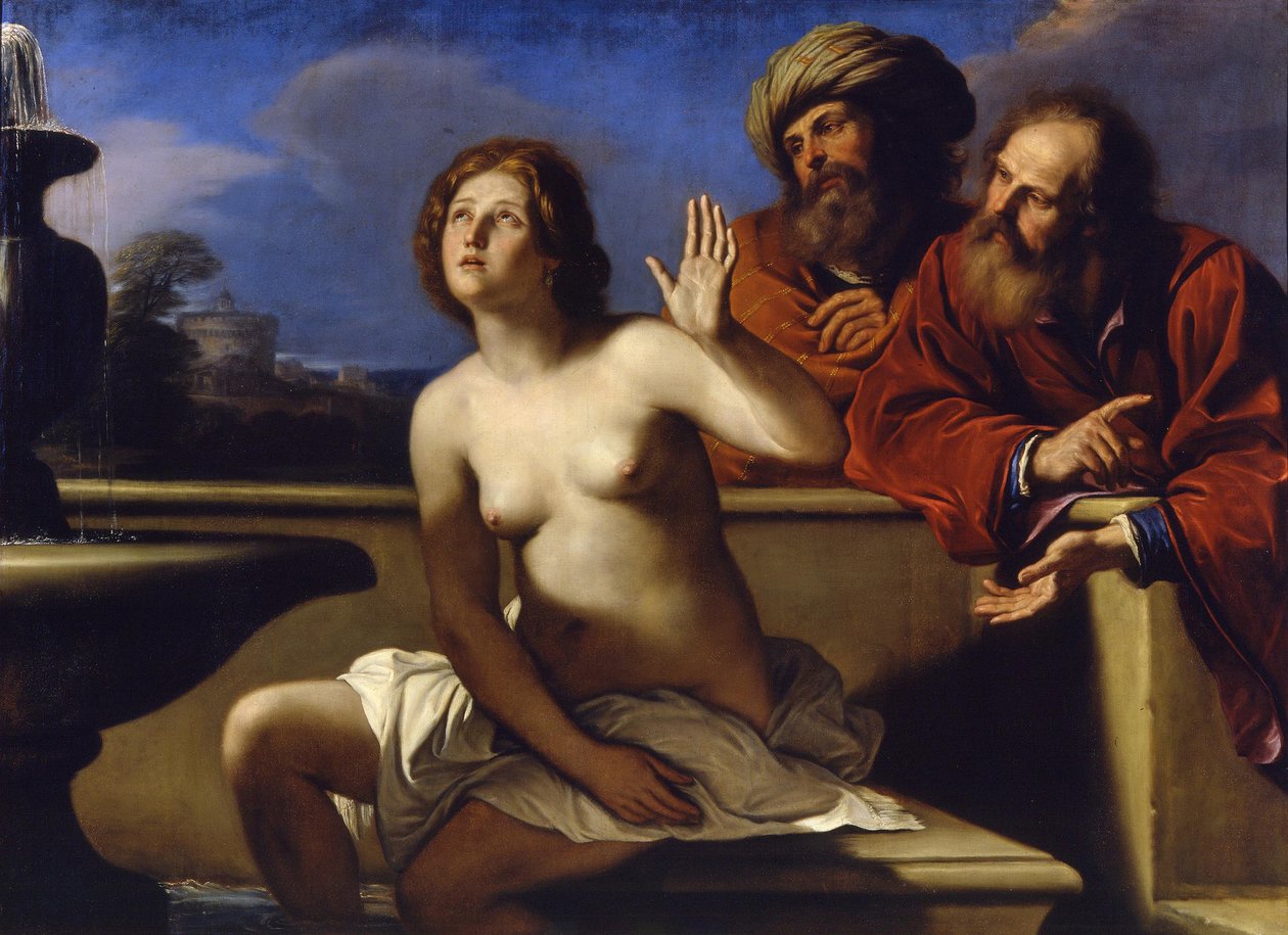 Susannah e os Anciãos, 1649-1650 de Guercino
