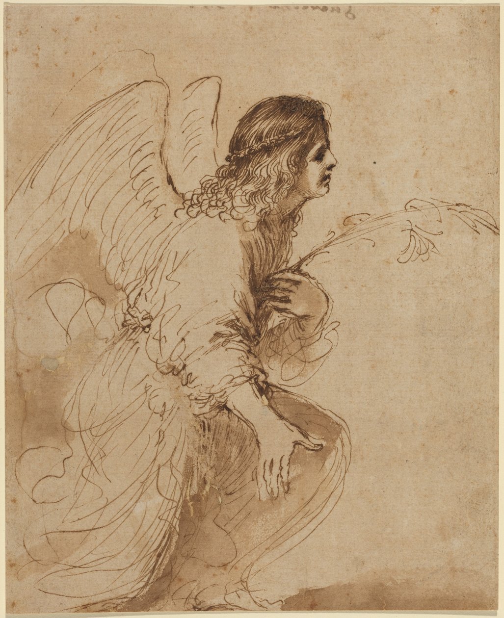 O anjo da Anunciação de Guercino