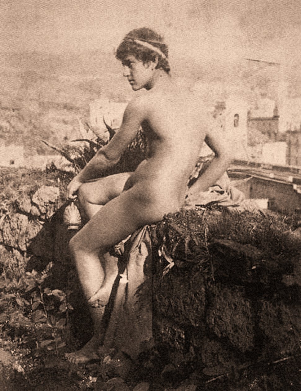 Retrato de Vincenzo Galdi, Posillipo, Nápoles 1895 de Guglielmo Plüschow