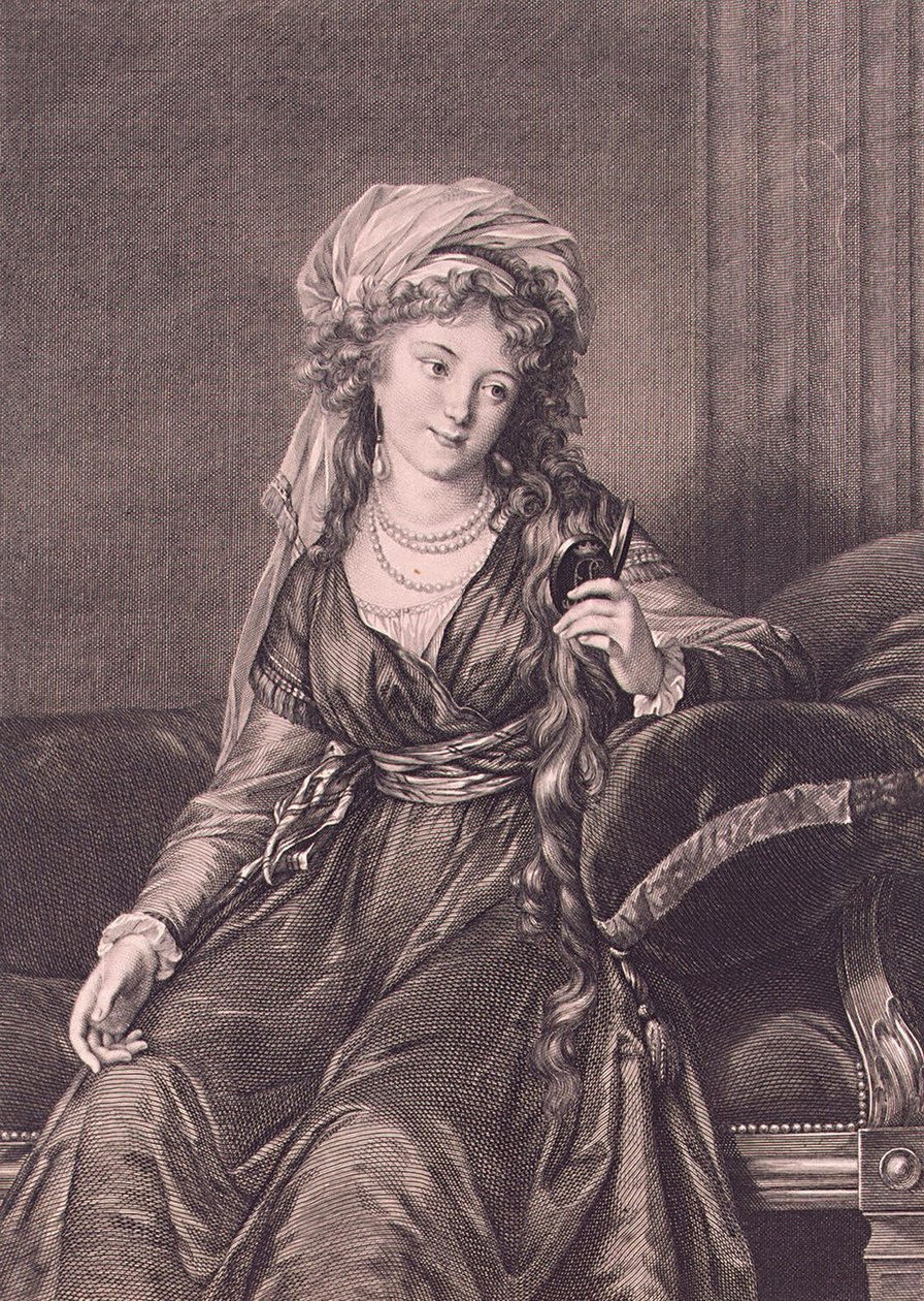 Retrato da Condessa Yekaterina Skavronskaya, née von Engelhardt 1761-1829, 1791 de Guglielmo Morghen