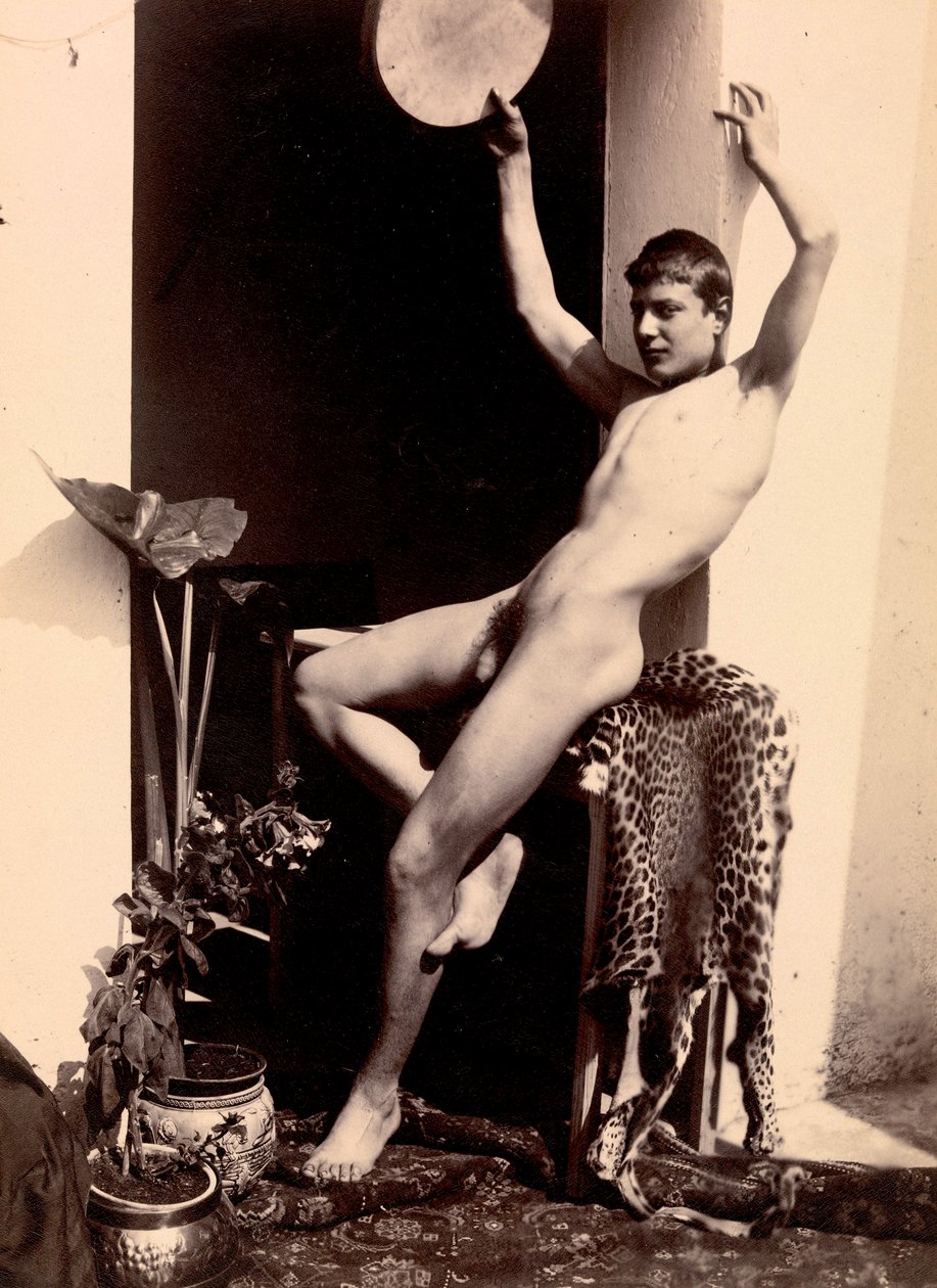 Retrato de um nu masculino, c.1895 de Guglielmo Plüschow