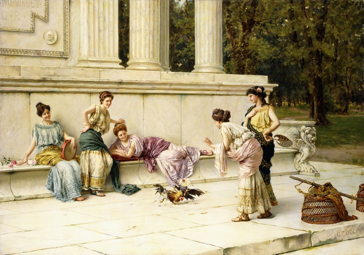 The Cock Fight, de Guglielmo Zocchi