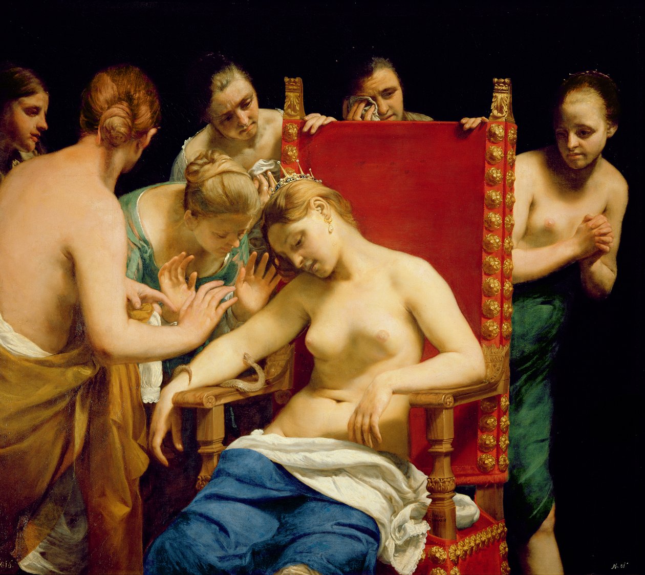 A morte de Cleópatra de Guido Cagnacci