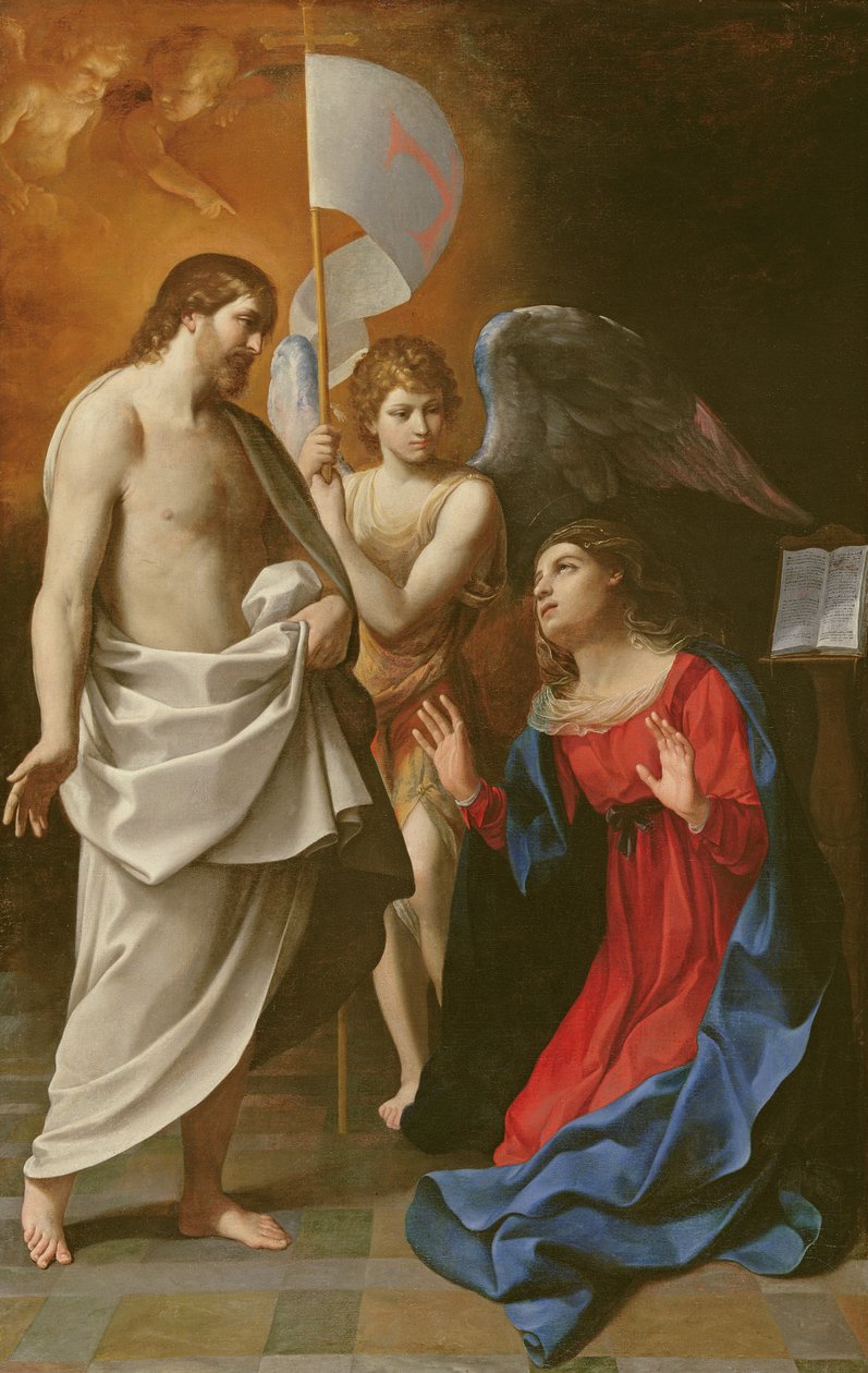 Cristo Aparecendo à Virgem, c.1608 de Guido Reni