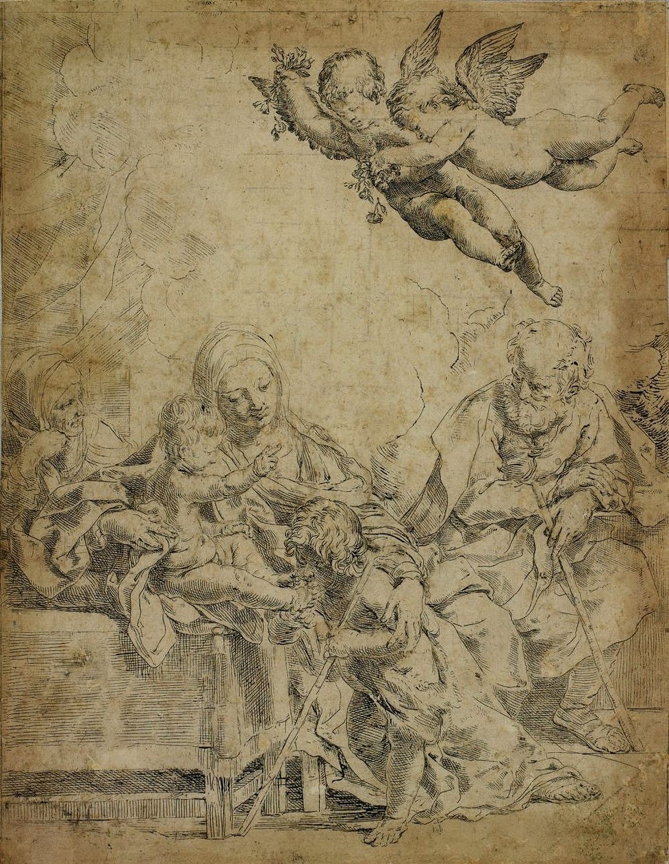 familia sagrada de Guido Reni