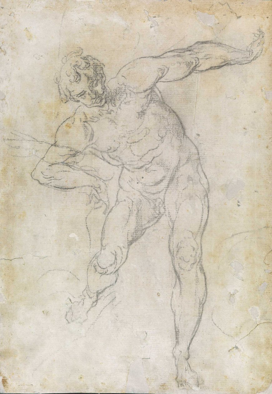 Estudo nu masculino de Guido Reni