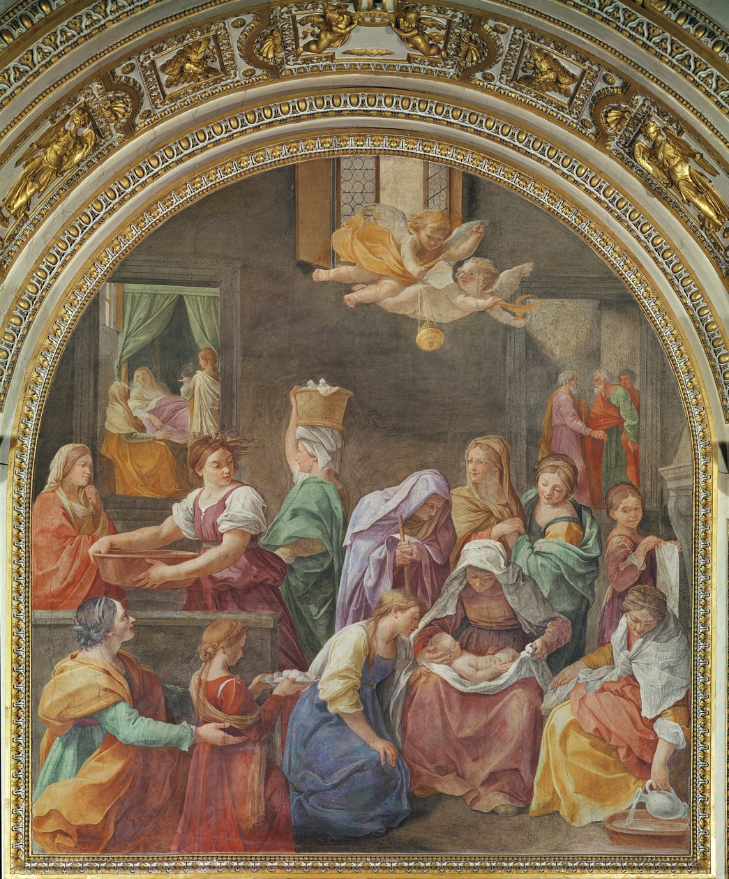 Natividade da bem-aventurada Virgem Maria, 1611 de Guido Reni