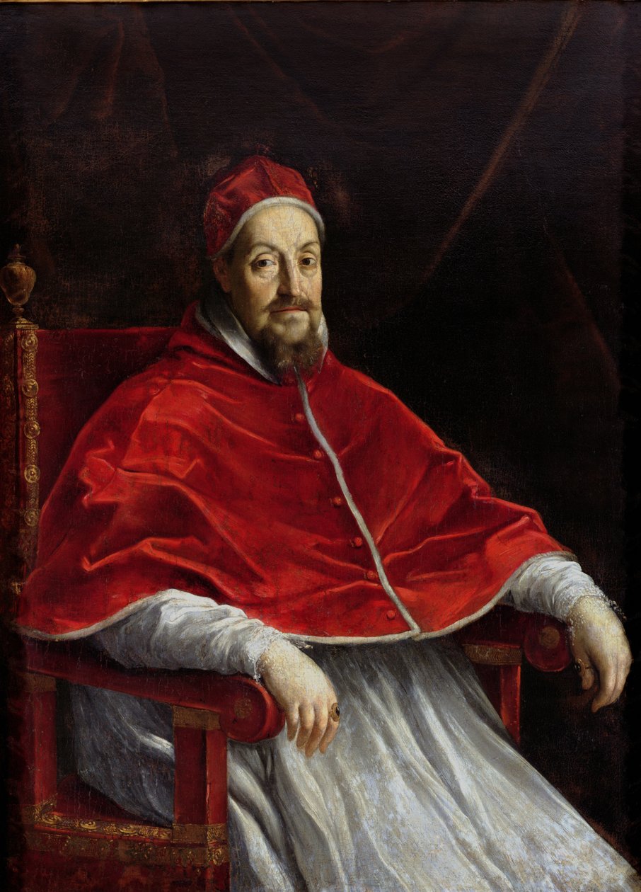 Retrato do Papa Gregório XV (1554-1623) de Guido Reni
