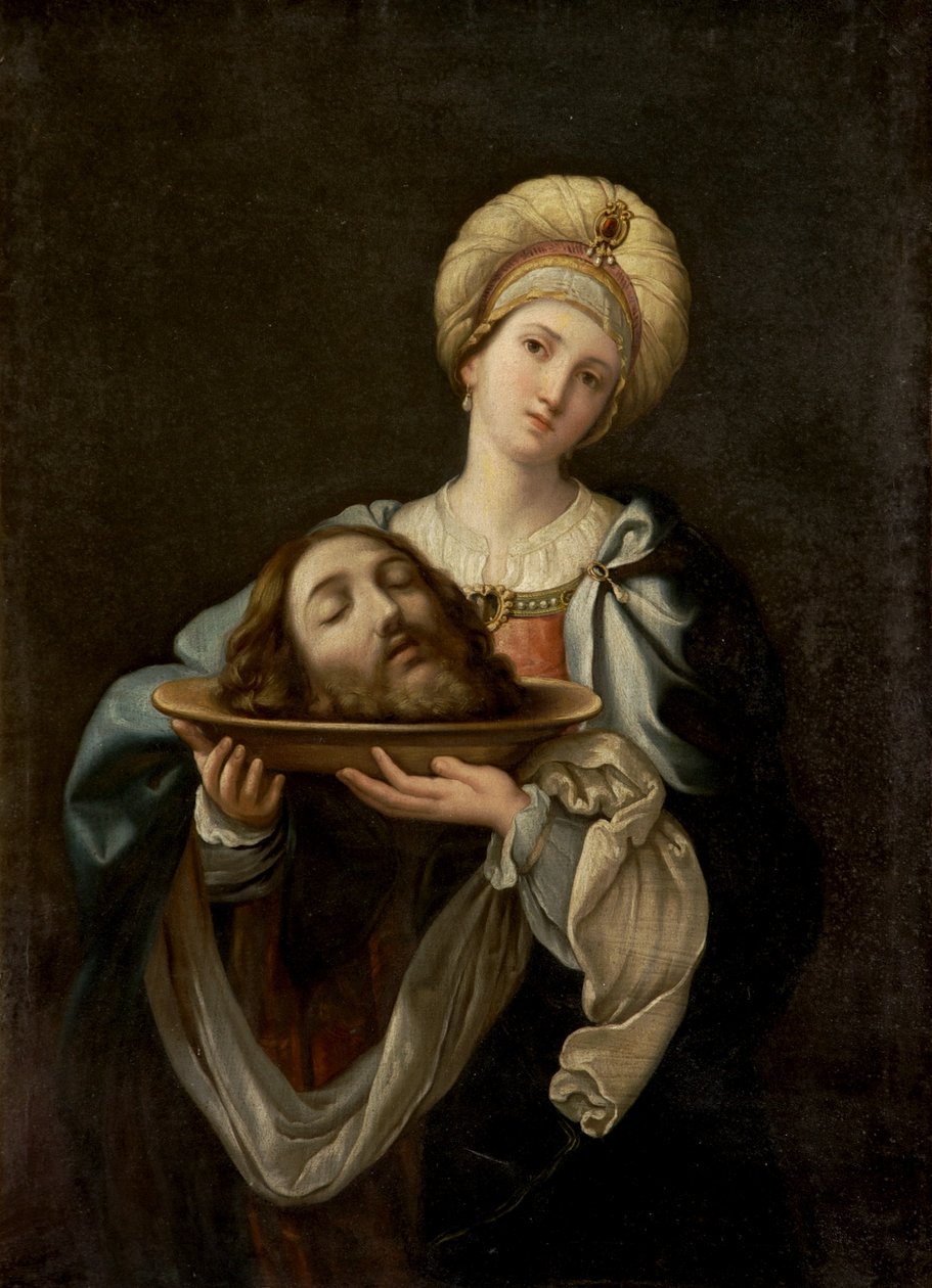 Salomé com a cabeça de São João Batista de Guido after Reni