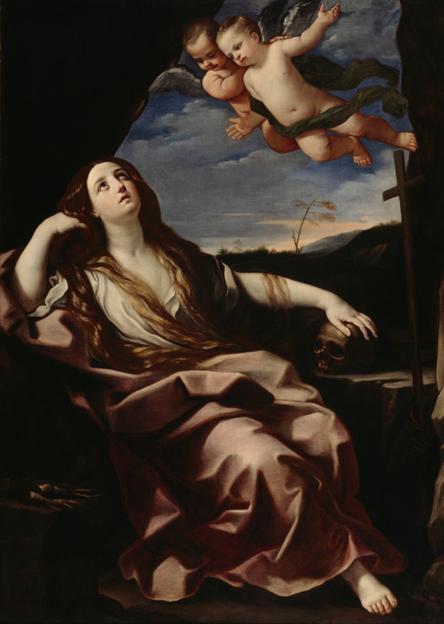 St. Mary Magdalen (óleo sobre tela) de Guido (follower of) Reni